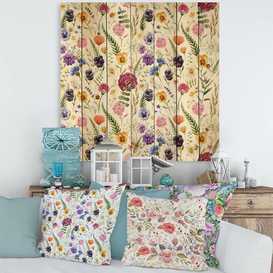 Designart - Wildflowers Floral Pattern II
